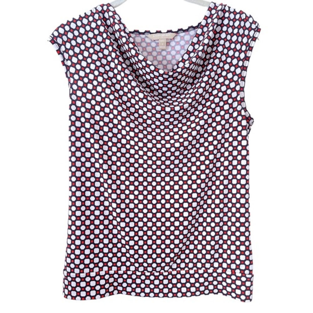 Banana Republic petite small sleeveless graphic pattern top. Never worn
